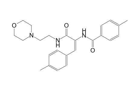 4-methyl-N-[(E)-2-(4-methylphenyl)-1-({[2-(4-morpholinyl)ethyl]amino}carbonyl)ethenyl]benzamide