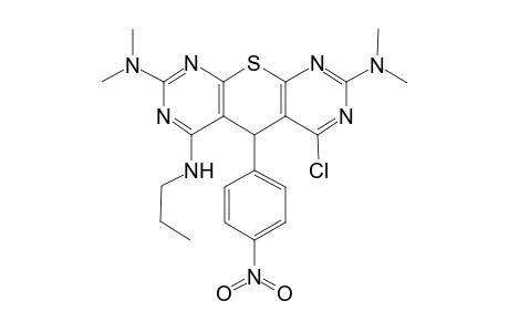 6-Chloro-2,8-di(dimethylamino)-5-(4-nitrophenyl)-4-propylamino-5H-thiopyrano[2,3-d:6,5-d']dipyrimidine