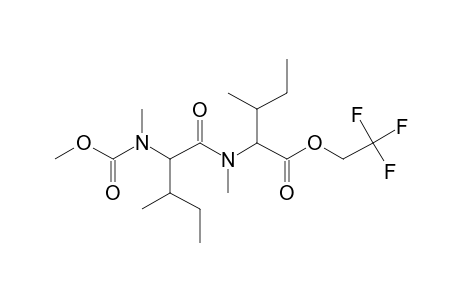 L-Isoleucyl-L-isoleucine, N,N'-dimethyl-N-methoxycarbonyl-, 2,2,2-trifluoroethyl ester