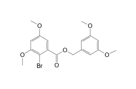 Benzoic acid, 2-bromo-3,5-dimethoxy-, 3,5-dimethoxybenzyl ester