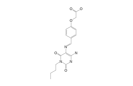6-AMINO-3-BUTYL-5-(4-CARBOXYMETHYLOXYBENZYLIDEN)-AMINOURACIL