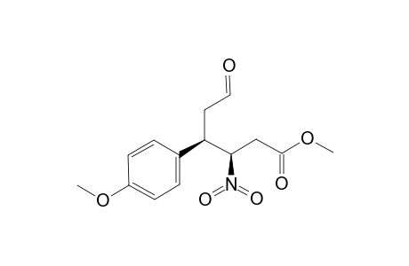 METHYL-REL-(3R,4R)-4-(4-METHOXYPHENYL)-3-NITRO-6-OXOHEXANOATE