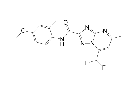7-(difluoromethyl)-N-(4-methoxy-2-methylphenyl)-5-methyl[1,2,4]triazolo[1,5-a]pyrimidine-2-carboxamide