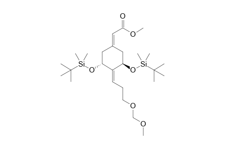 (Z)-(3'R,5'R)-3',5'-Bis[(tert-butyldimethylsilyl)oxy]-4'-[3''-(methoxymethoxy)propylidene]cyclohexylidene]acetic Acid Methyl Ester