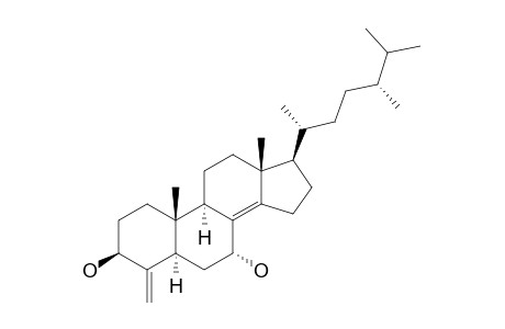 (3S,5R,7R,9R,10S,13R,17R)-17-[(2R,5R)-5,6-dimethylheptan-2-yl]-10,13-dimethyl-4-methylidene-1,2,3,5,6,7,9,11,12,15,16,17-dodecahydrocyclopenta[a]phenanthrene-3,7-diol