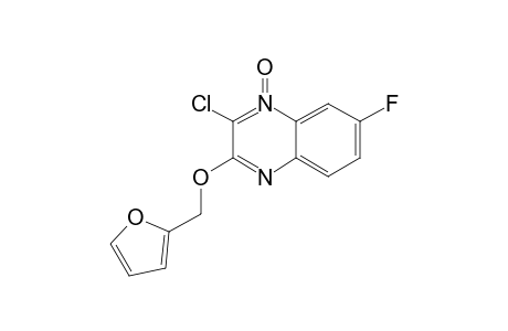 2-Chloro-7-fluoro-3-(furan-2-ylmethoxy)quinoxaline 1-Oxide