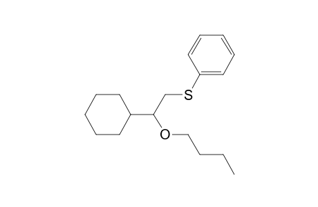Benzene, [(2-butoxy-2-cyclohexylethyl)thio]-