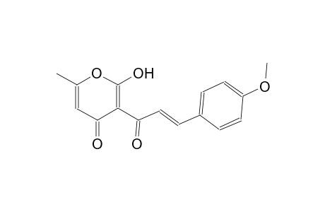 4H-pyran-4-one, 2-hydroxy-3-[(2E)-3-(4-methoxyphenyl)-1-oxo-2-propenyl]-6-methyl-