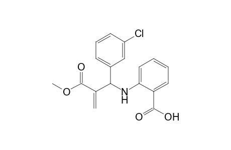 Methyl 3-[2'-(hydroxycarbonyl)phenylamino]-2-methylene-3-(3"-chlorophenyl)propanoate