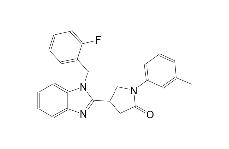 2-Pyrrolidinone, 4-[1-[(2-fluorophenyl)methyl]-1H-1,3-benzimidazol-2-yl]-1-(3-methylphenyl)-