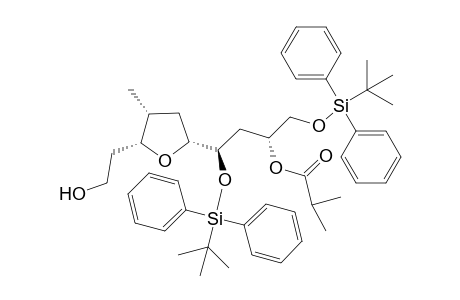 (6R,8R)-8-((2R,4R,5R)-5-(2-Hydroxyethyl)-4-methyltetrahydrofuran-2-yl)-2,2,11,11-tetramethyl-3,3,10,10-tetraphenyl-4,9-dioxa-3,10-disiladodecan-6-yl isobutyrate