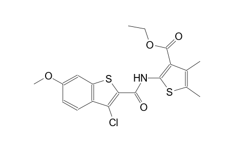ethyl 2-{[(3-chloro-6-methoxy-1-benzothien-2-yl)carbonyl]amino}-4,5-dimethyl-3-thiophenecarboxylate