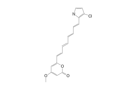 AUXARCONJUGATIN-B;6-(8-(3-CHLOROPYRROL-2-YL)-1,3,5,7-OCTATETRAENYL)-4-METHOXY-2H-PYRAN-2-ONE