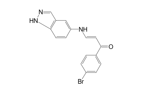 Propenone, 1-(4-bromophenyl)-3-(5-indazolylamino)-