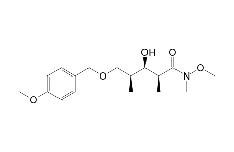 (2S,3R,4S)-3-Hydroxy-N-methoxy-5-[(4-methoxybenzyl)oxy]-N,2,4-trimethylpentanamide