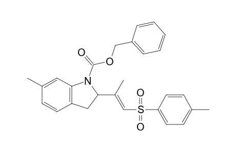 N-(Carbobenzyloxy)-6-methyl-2-[(E)-1-methyl-2-(p-toluenesulfonyl)ethenyl]indoline
