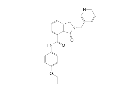 N-(4-ethoxyphenyl)-3-oxo-2-(3-pyridinylmethyl)-4-isoindolinecarboxamide