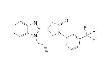 2-Pyrrolidinone, 4-[1-(2-propynyl)-1H-1,3-benzimidazol-2-yl]-1-[3-(trifluoromethyl)phenyl]-