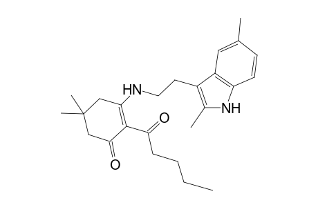 3-[2-(2,5-dimethyl-1H-indol-3-yl)ethylamino]-5,5-dimethyl-2-(1-oxopentyl)-1-cyclohex-2-enone