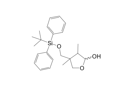 4-(tert-Butyldiphenylsilyl)oxymethyl-3,4-dimethyl-2-hydroxytetrahydrofuran