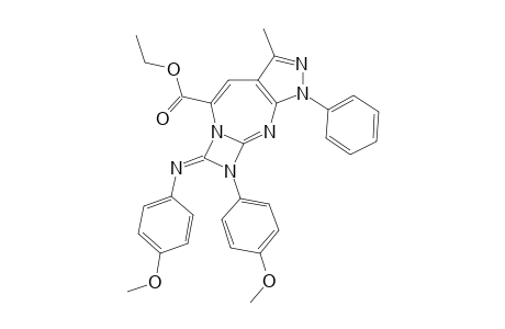 7,8-DI-(4-METHOXYPHENYL)-1,3-DIAZETO-[1',2'-A]-PYRAZOLO-[3,4-D]-[1,3]-DIAZEPINE