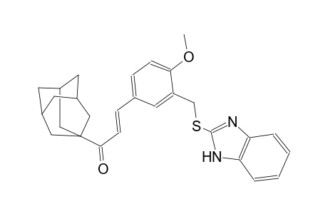 (2E)-1-(1-adamantyl)-3-{3-[(1H-benzimidazol-2-ylsulfanyl)methyl]-4-methoxyphenyl}-2-propen-1-one