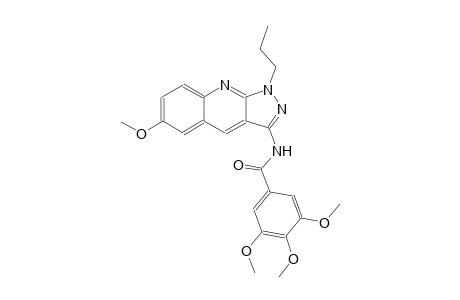 3,4,5-trimethoxy-N-(6-methoxy-1-propyl-1H-pyrazolo[3,4-b]quinolin-3-yl)benzamide