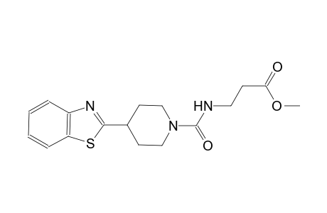 beta-alanine, N-[[4-(2-benzothiazolyl)-1-piperidinyl]carbonyl]-, methyl ester