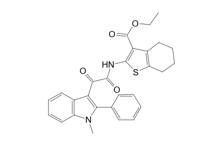 1-Benzothiophene-3-carboxylic acid, 4,5,6,7-tetrahydro-2-[[2-(1-methyl-2-phenyl-1H-indol-3-yl)-1,2-dioxoethyl]amino]-, ethyl ester