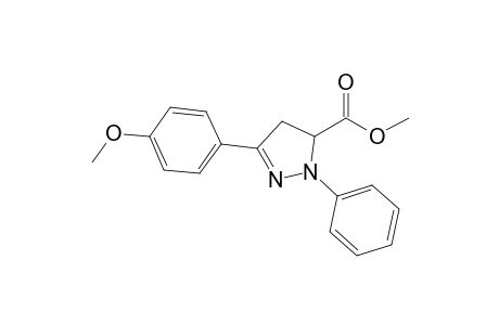 Methyl 1-phenyl-3-(p-methoxyphenyl)-2-pyrazoline-5-carboxylate
