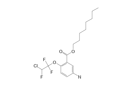2-(2-CHLORO-1,1,2-TRIFLUOROETHYL)-5-AMINOBENZOIC-ACID-N-OCTYLESTER