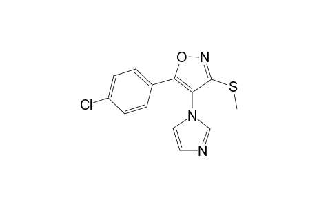 5-(4-Chlorophenyl)-4-(1H-imidazol-1-yl)-3-(methylthio)isoxazole