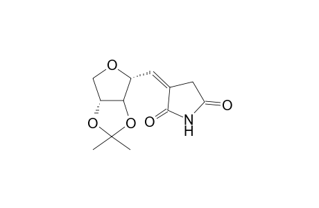 D-Arabinitol, 2,5-anhydro-1-deoxy-1-(2,5-dioxo-3-pyrrolidinylidene)-3,4-O-(1-methyl ethylidene)-, (E)-
