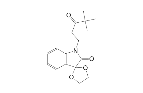1'-(4,4-dimethyl-3-oxopentyl)spiro[[1,3]dioxolane-2,3'-indolin]-2'-one