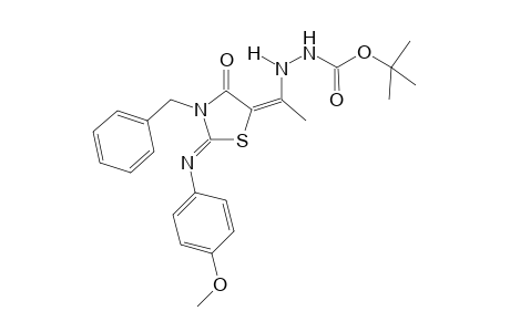 Tert-Butyl 2-[1-[3-Benzyl-2-[(4-methoxyphenyl)imino]-4-oxo-1,3-thiazolidin-5-ylidene]ethyl]hydrazinecarboxylate