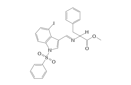 Methyl N-(4-iodo-N-phenylsulponylindolyl-3-methylene)phenylalaninate