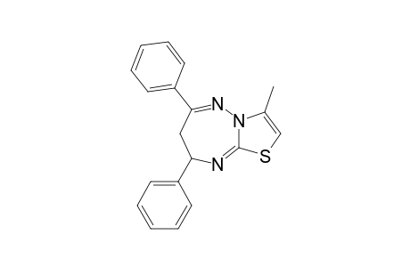 3-methyl-6,8-di(phenyl)-7,8-dihydro-[1,3]thiazolo[3,2-b][1,2,4]triazepine