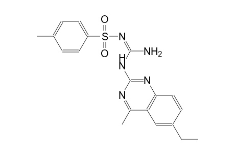 benzenesulfonamide, N-[(Z)-amino[(6-ethyl-4-methyl-2-quinazolinyl)amino]methylidene]-4-methyl-