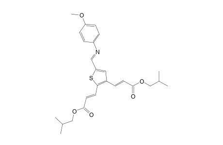 (2E,2'E)-Diisobutyl 3,3'-{5-[(E)-(4-methoxyphenylimino)methyl]thiophene-2,3-diyl}diacrylate