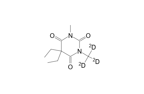 2,4,6(1H,3H,5H)-Pyrimidinetrione, 5,5-diethyl-1-methyl-3-(methyl-D3)-