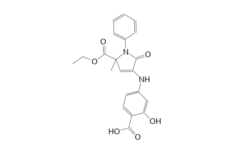 4-{[5-(ethoxycarbonyl)-5-methyl-2-oxo-1-phenyl-2,5-dihydro-1H-pyrrol-3-yl]amino}-2-hydroxybenzoic acid