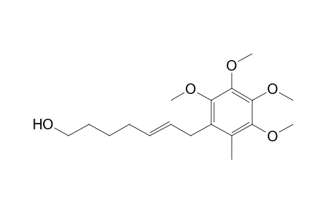2-Methyl-3,4,5,6-tetramethoxy-1-(7-hydroxyhept-2-en-1-yl)benzene