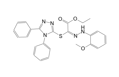 ethyl (2E)-[(4,5-diphenyl-4H-1,2,4-triazol-3-yl)sulfanyl][(2-methoxyphenyl)hydrazono]ethanoate
