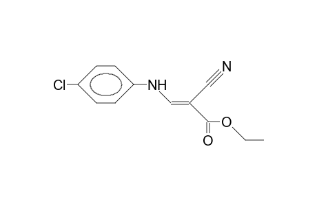 3E-(4-Chloro-anilino)-2-cyano-propenoic acid, ethyl ester