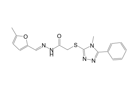 N'-[(E)-(5-methyl-2-furyl)methylidene]-2-[(4-methyl-5-phenyl-4H-1,2,4-triazol-3-yl)sulfanyl]acetohydrazide