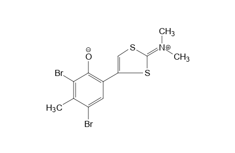 [4-(3,5-DIBROMO-2-HYDROXY-p-TOLYL)-1,3-DITHIOL-2-YLIDENE]DIMETHYL-AMMONIUM HYDROXIDE, INNER SALT