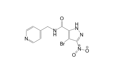 4-bromo-3-nitro-N-(4-pyridinylmethyl)-1H-pyrazole-5-carboxamide