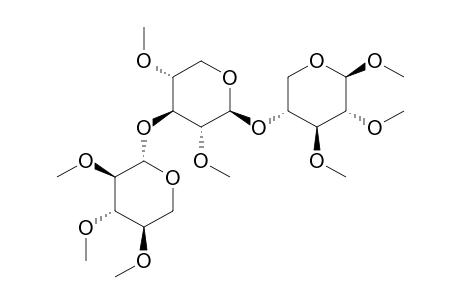 Methyl-2,3-di-O-methyl-4-O-[2,4-di-O-methyl-3-O-(2,3,4-tri-O-methyl-beta-D-xylopyranosyl)-beta-D-xylopyranosyl]-beta-D-xylopyranoside