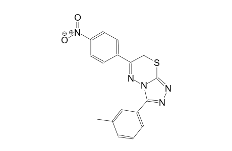 3-(3-methylphenyl)-6-(4-nitrophenyl)-7H-[1,2,4]triazolo[3,4-b][1,3,4]thiadiazine