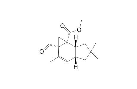 Cycloprop[e]indene-6b(1H)-carboxylic aced,1a-formyl-1a,3a,4,5,6,6a-hexahydro-2,5,5-trimethyl,methyl ester,(1a.alpha.,3a.beta.,6a.beta.,6b.alpha.)-(+-)-